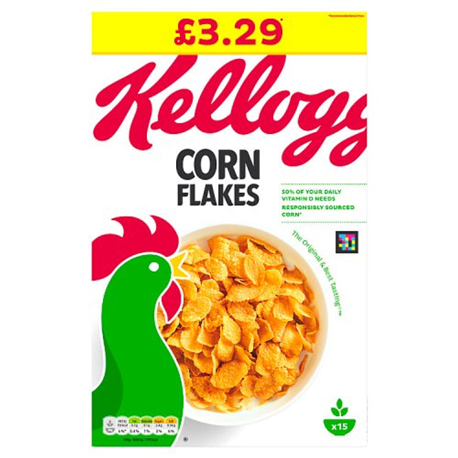 Kellogg's Corn Flakes Breakfast Cereal 450g £3.29