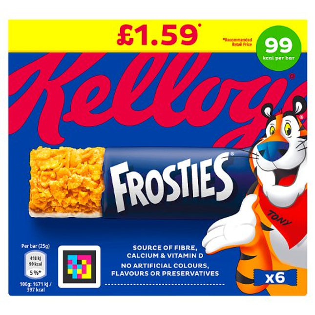 Kellogg's Frosties Cereal Bars 6x25g £1.59