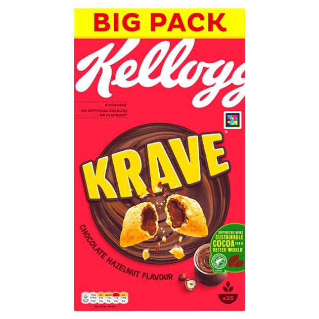 Kellogg's Krave Chocolate Hazelnut Breakfast Cereal 750g