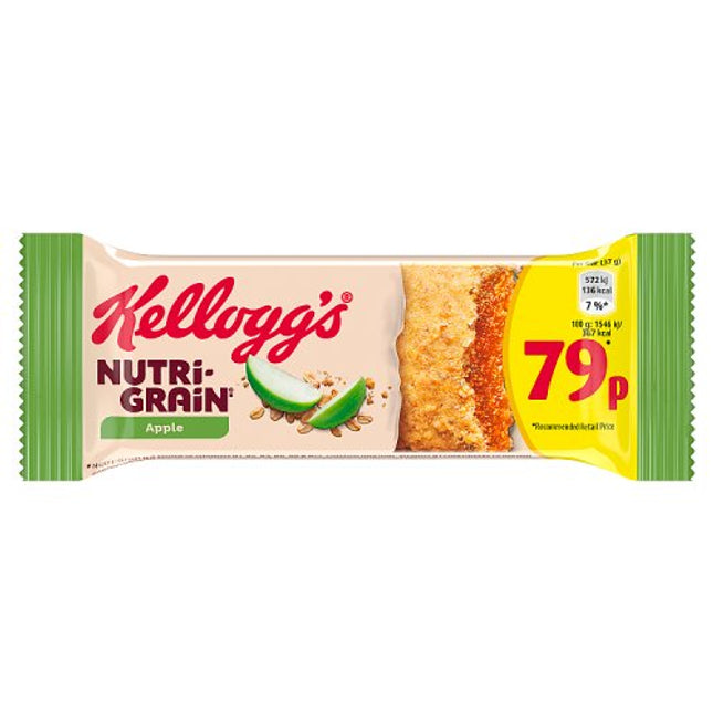 Kellogg's Apple Nutri-Grain Bar 37g 79p