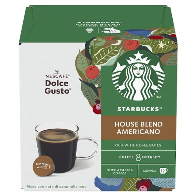 Starbucks by Nescafé Dolce Gusto House Blend Americano Coffee Pods x12 102g