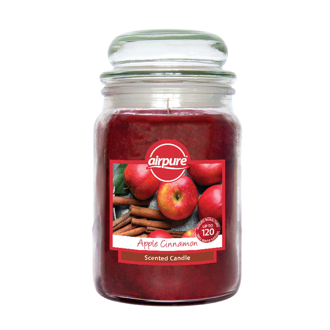 Airpure 18oz Jar Candle Apple Cinnamon 510g