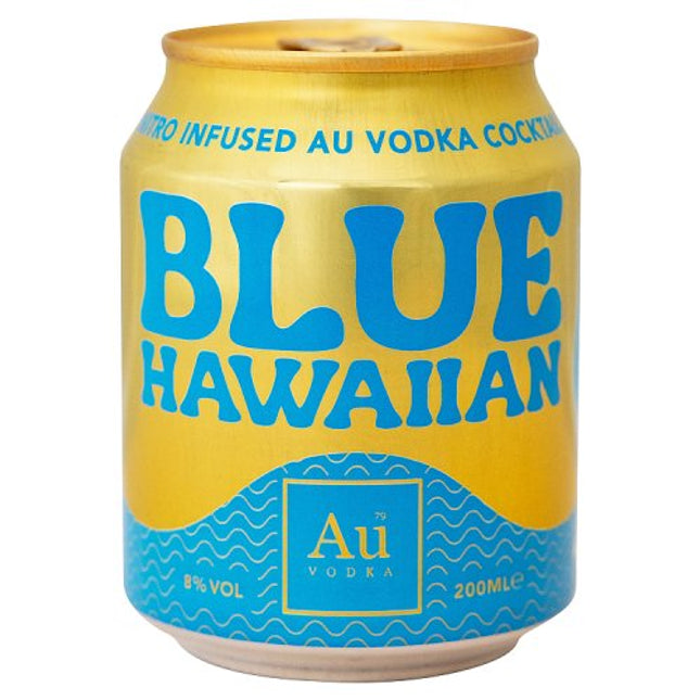 AU Vodka Pre-Mixed Blue Hawaiin Cocktail Can 200ml