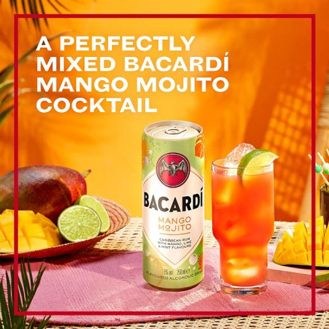 Bacardi Mango Mojito Ready To Drink Cocktail  250ml