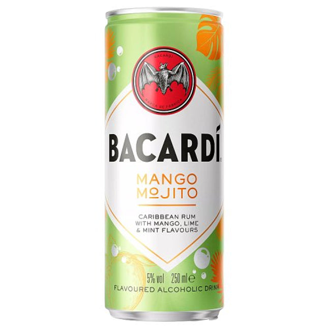Bacardi Mango Mojito Ready To Drink Cocktail  250ml