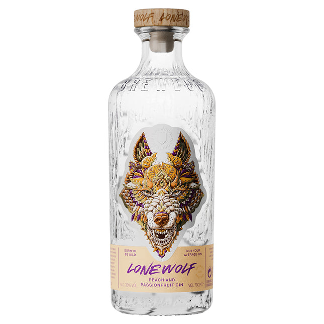 LoneWolf Peach & Passionfruit Gin 70cl