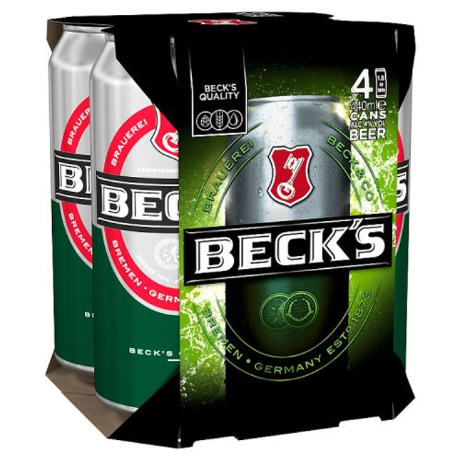 Beck's Regular Beer Can 4 x 440ml
