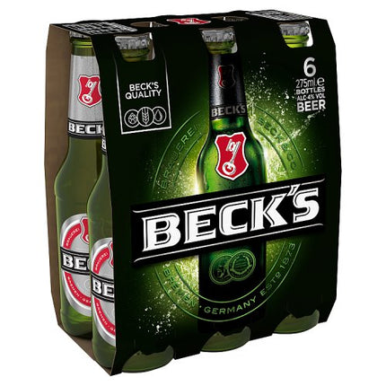 Beck's Regular Beer Bottle 6 x 275ml