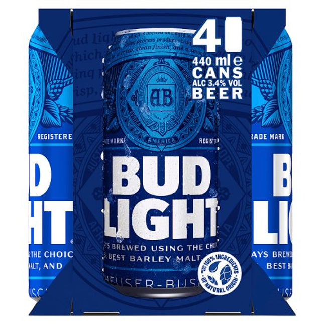 Bud Light Can 4 x 440ml