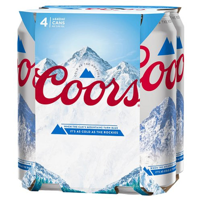 Coors Lager Cans 4 x 440ml