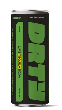 DRTY Tequila Lime Soda Can 250ml