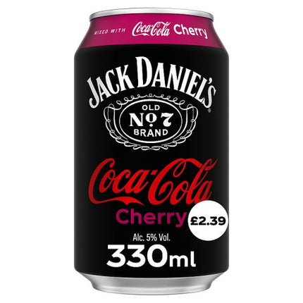 Jack Daniel's & Coca-Cola Cherry 330ml  £2.39