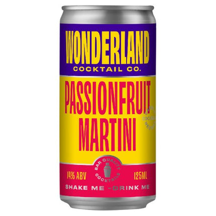 Wonderland Cocktail Co. Passionfruit Martini 125ml