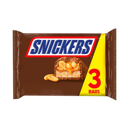Snickers Chocolate Bars Multipack 3 x 41.7g