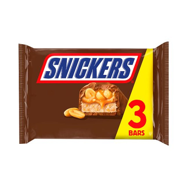 Snickers Chocolate Bars Multipack 3 x 41.7g