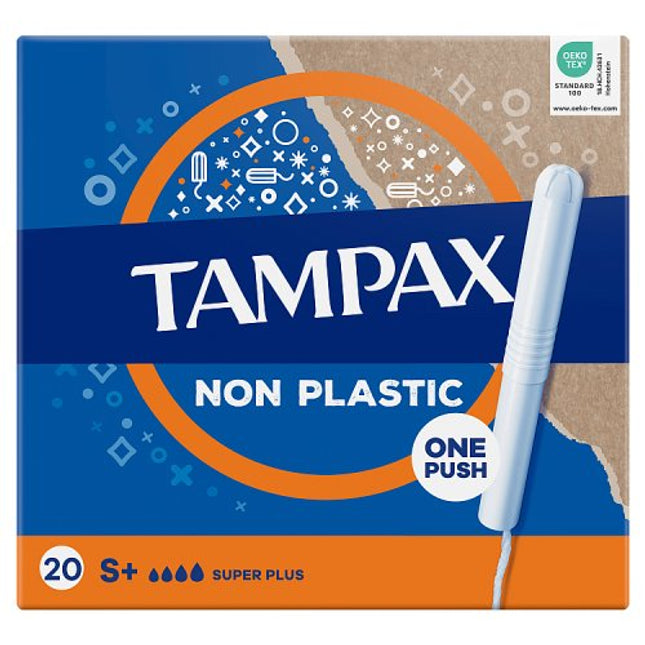 Tampax Super Plus Tampons With Cardboard Applicator X 20
