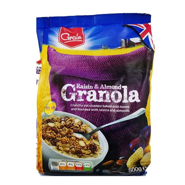 Grain Raisin & Almond Granola 500g