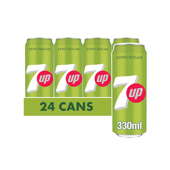 7up Zero Sleek Can 330ml