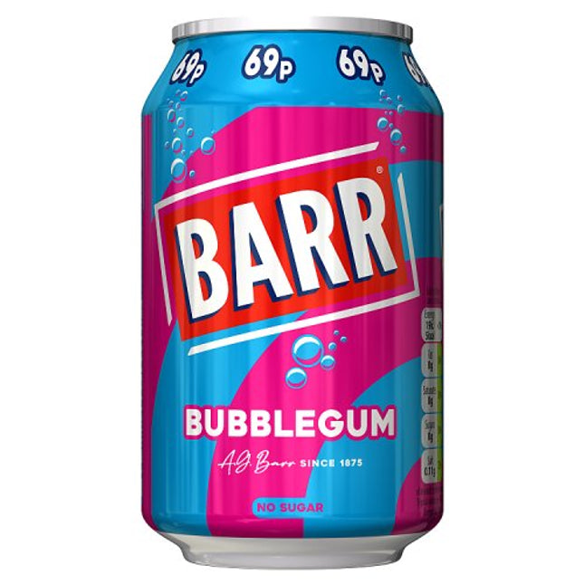 Barr Bubblegum 330ml 69p