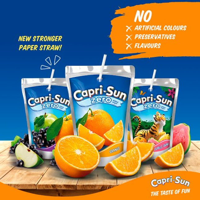 Capri Sun Orange Zero 4pk 8x4x200ml