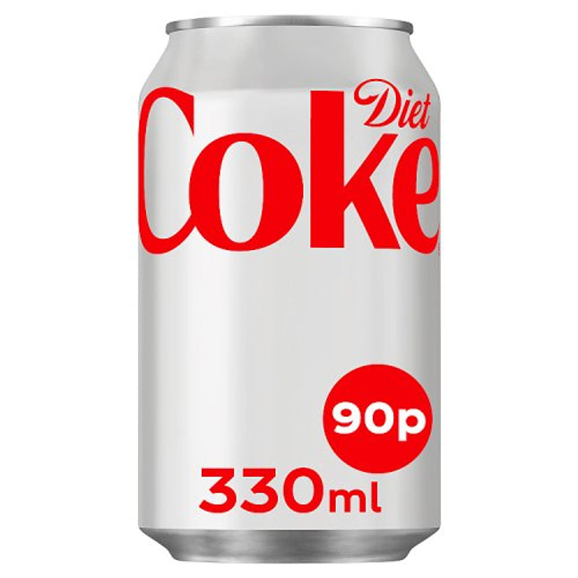 Diet Coke 330ml 90p