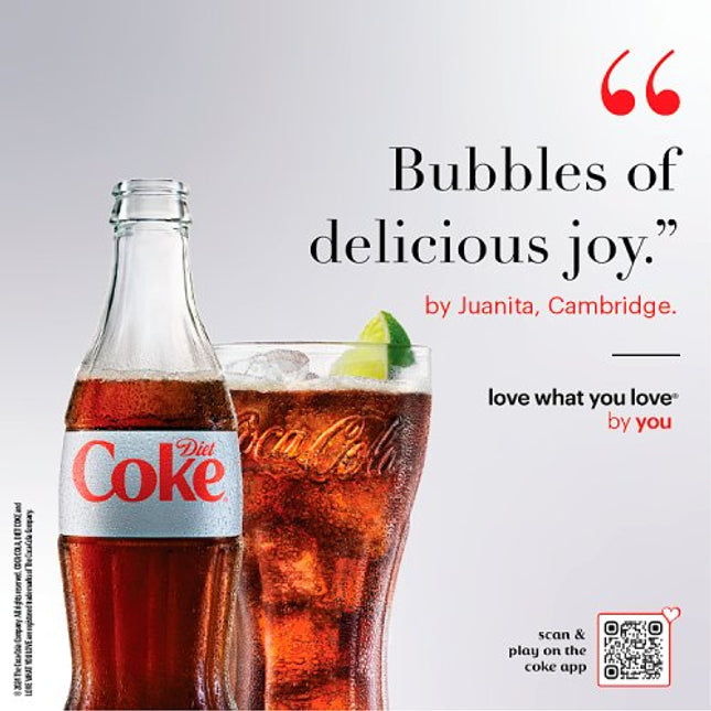 Diet Coke Glass 330ml