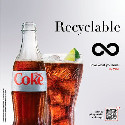 Diet Coke 330ml Glass
