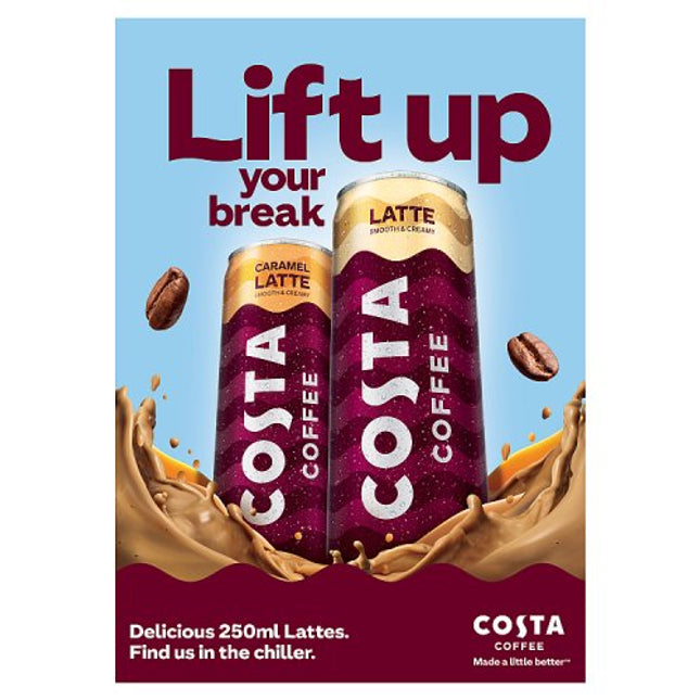 Costa Coffee Caramel Latte 250ml £1.49