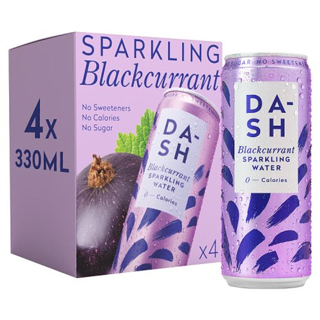 Dash Sparkling Blackcurrant 4 x 330ml