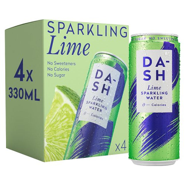Dash Sparkling Lime 4 x 330ml