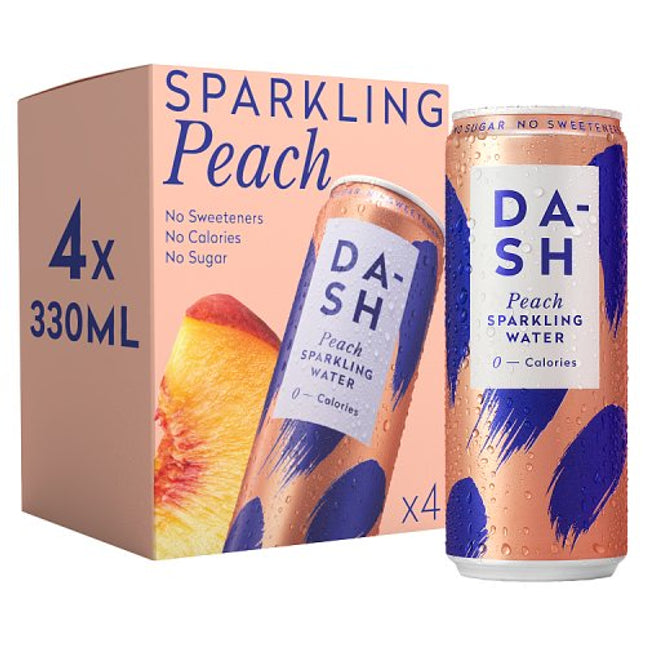 Dash Sparkling Peach 4 x 330ml