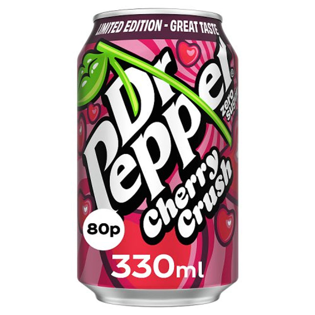 Dr Pepper Zero Cherry 330ml 80p