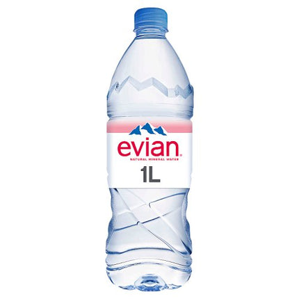 Evian Still Natural Mineral Water 1L
