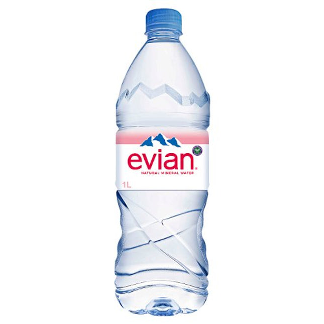 Evian Still Natural Mineral Water 1L