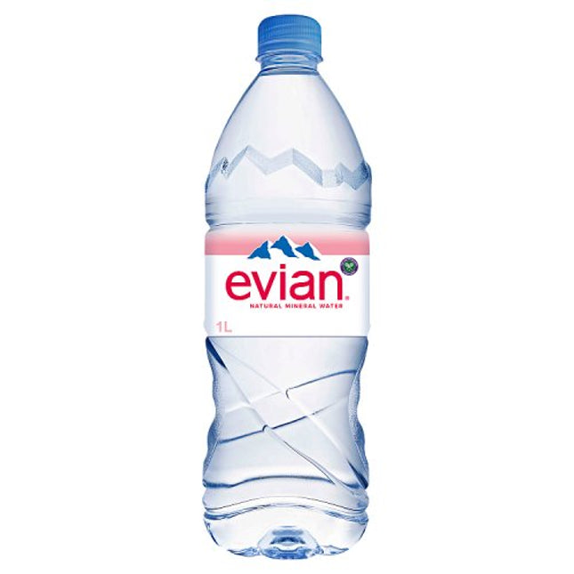 Evian Still Natural Mineral Water 1L