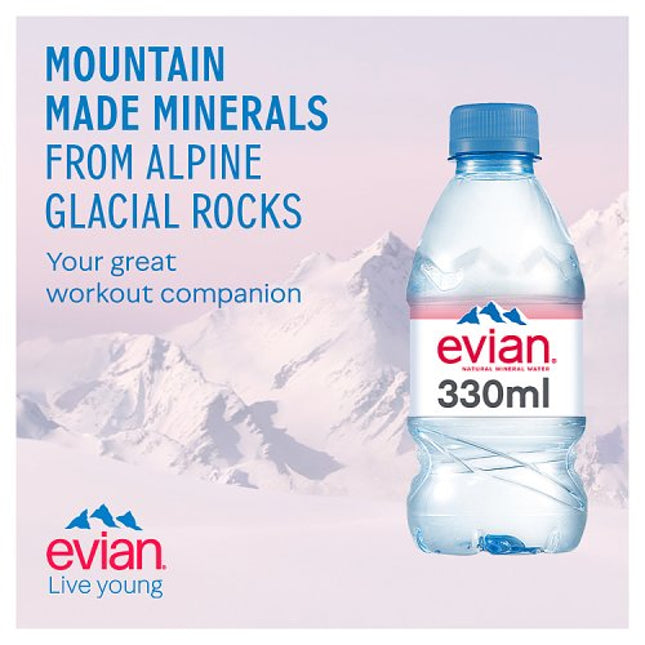 Evian Natural Mineral Water 33cl