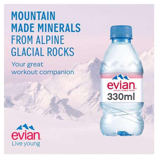 Evian Natural Mineral Water 33cl