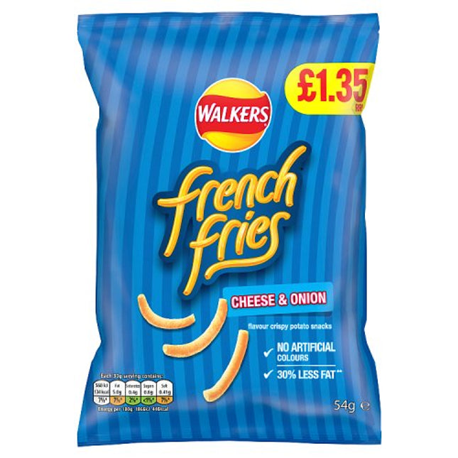 Walkers French Fries Cheese & Onion  54g £1.35
