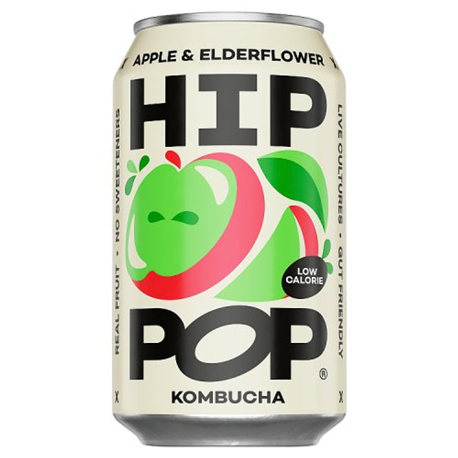 Hip Pop Kombucha Apple & Elderflower 330ml