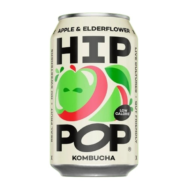 Hip Pop Kombucha Apple & Elderflower 330ml