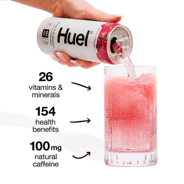 Huel Daily A-Z Cherry & Raspberry Sparkling Multivitamin Energy Drink 330ml