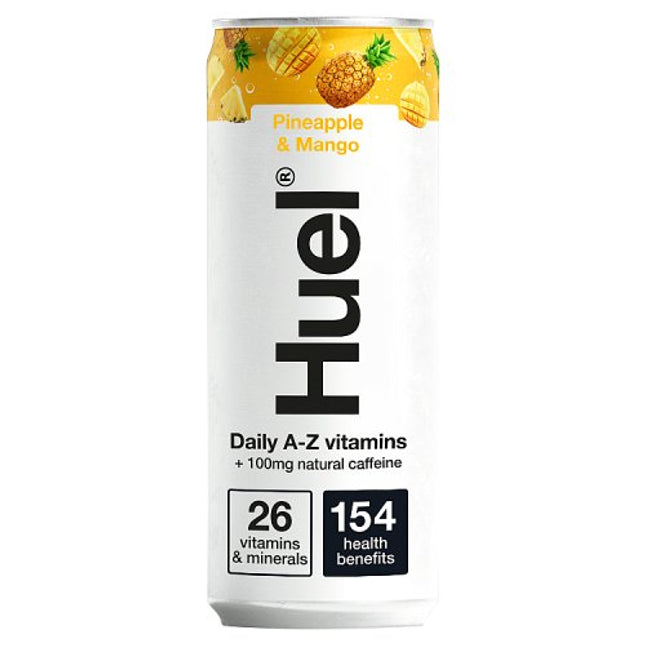 Huel Daily A-Z Pineapple & Mango Sparkling Multivitamin Energy Drink 330ml