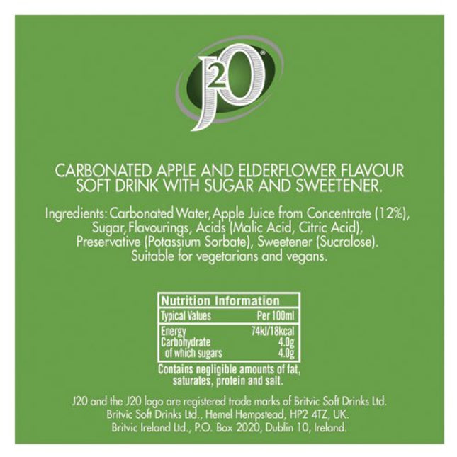 J2O Spritz Sparkling Apple & Elderflower 275ml
