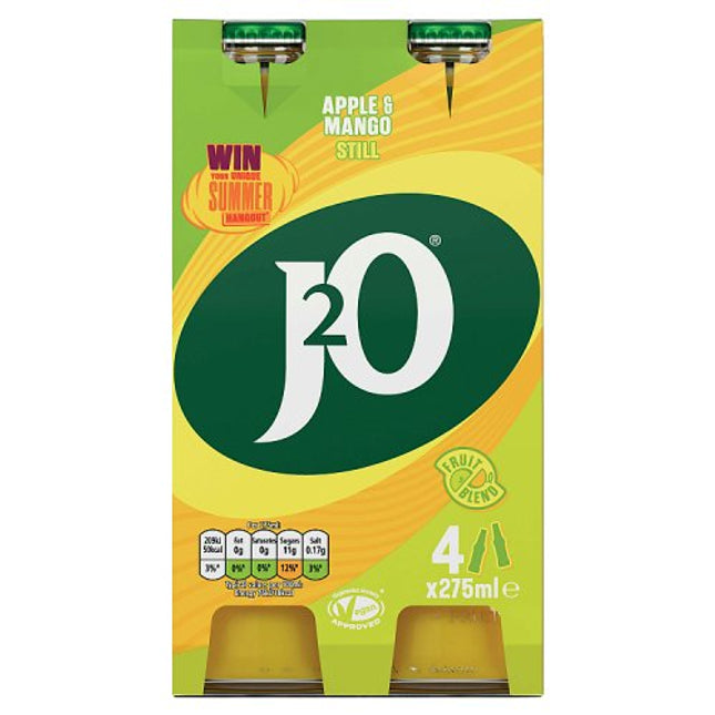 J2O Apple & Mango 4x275ml Glass
