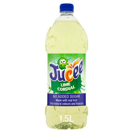 Jucee No Added Sugar Lime Cordial 1.5L