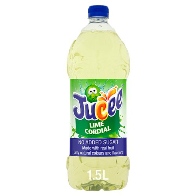 Jucee No Added Sugar Lime Cordial 1.5ltr