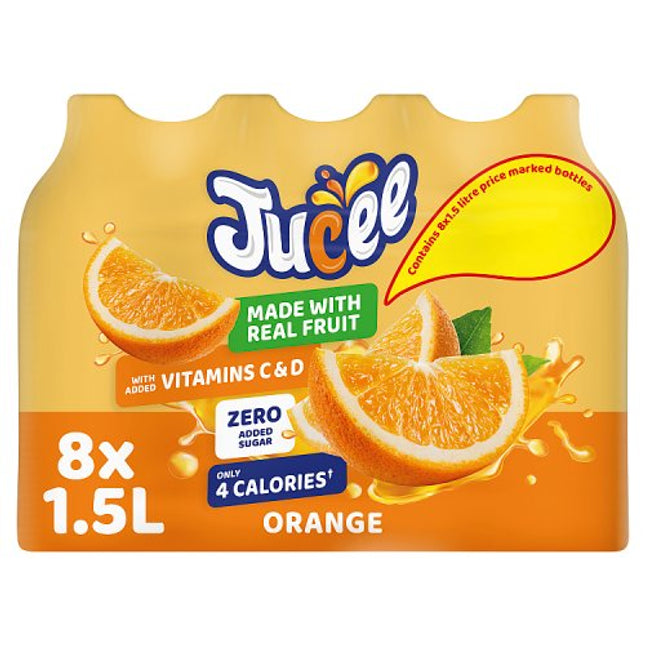 Jucee No Added Sugar Whole Orange 8X1.5L £1.59
