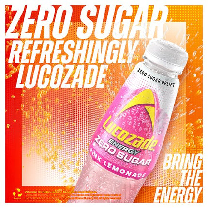 Lucozade Energy Pink Lemonade Zero 500ml
