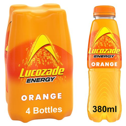 Lucozade Energy Orange 4 x 380ml