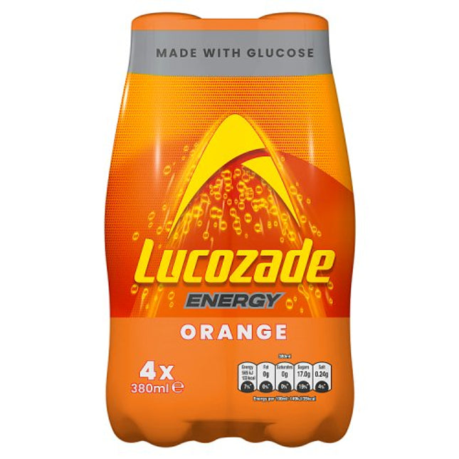 Lucozade Energy Orange 4 x 380ml